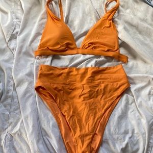 Aerie high waisted bathing suit set